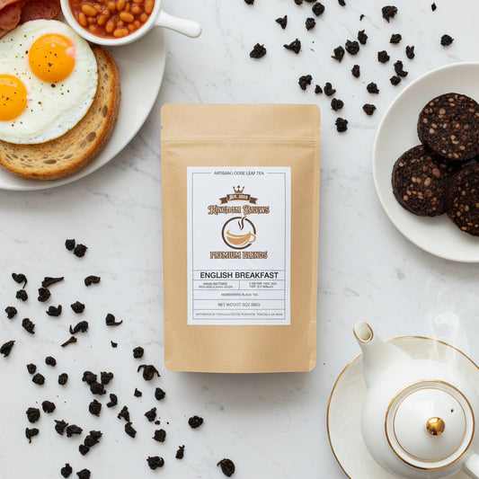 English breakfast loose leaf Indian and African Black tea sold on KingdomBrews.com