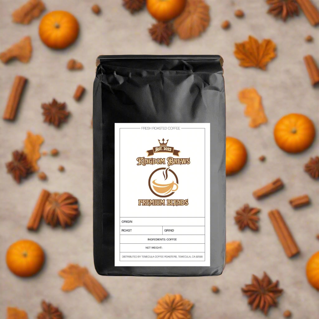 Pumpkin Spice Flavored Coffee sold at KingdomBrews.com