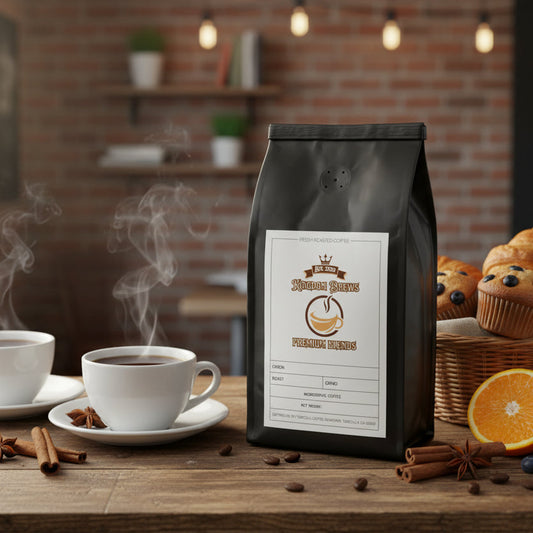 Sumatra Single Origin Black coffee bag with a label on a white background