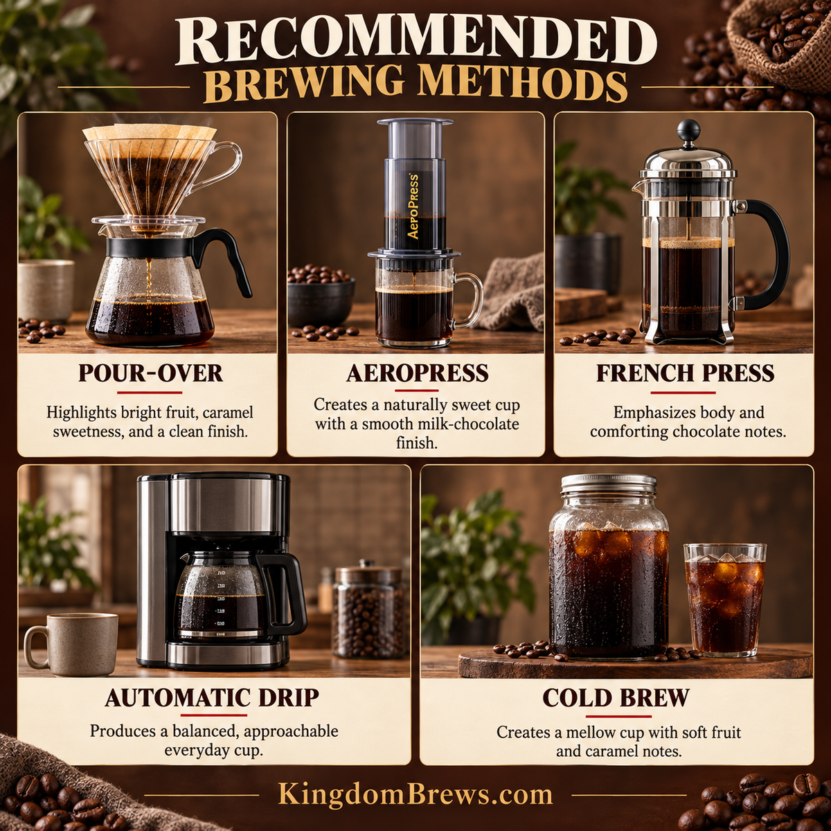Recommended Brewing Methods | Kingdom Brews
