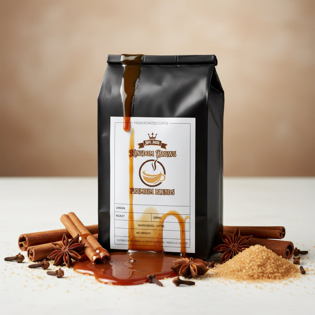 Honduras Single Origin Black coffee bag with a label on a white background