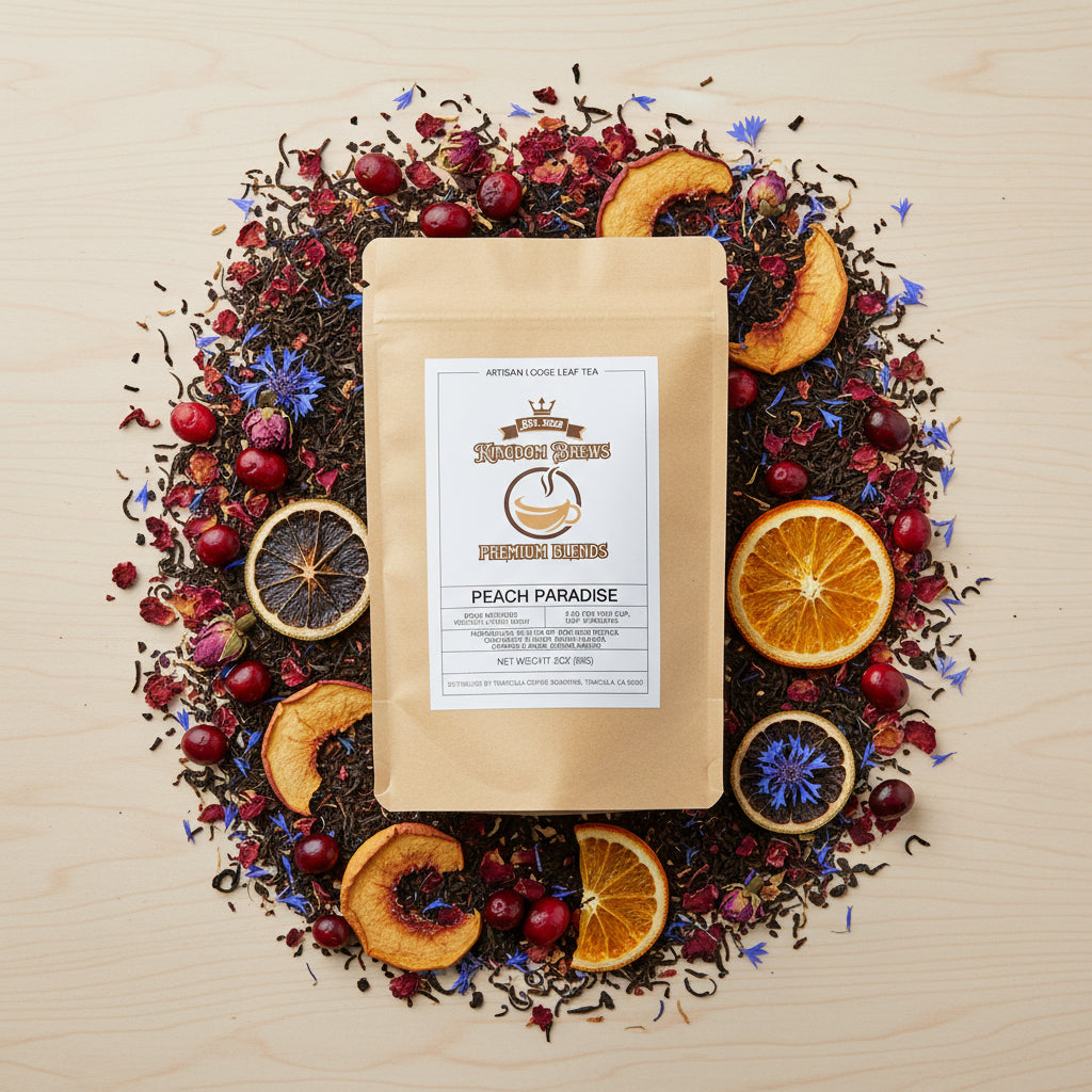 Kingdom Brews Peach Paradise bag sold on Kingdombrews.com