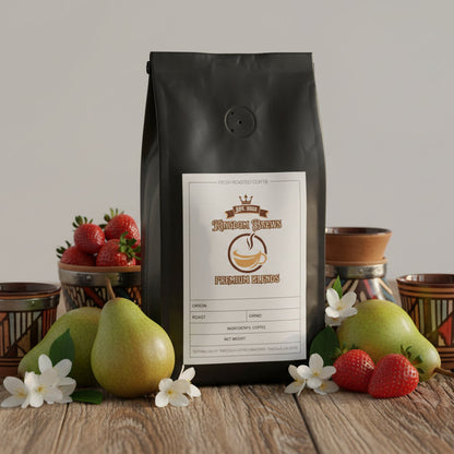 Tanzania Single Origin Black coffee bag with a label on a white background